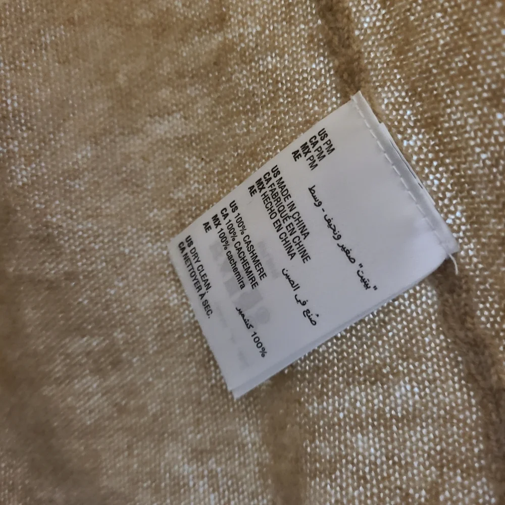 Charter Club Cashmere Beige Crew Neck Sweater PM‎